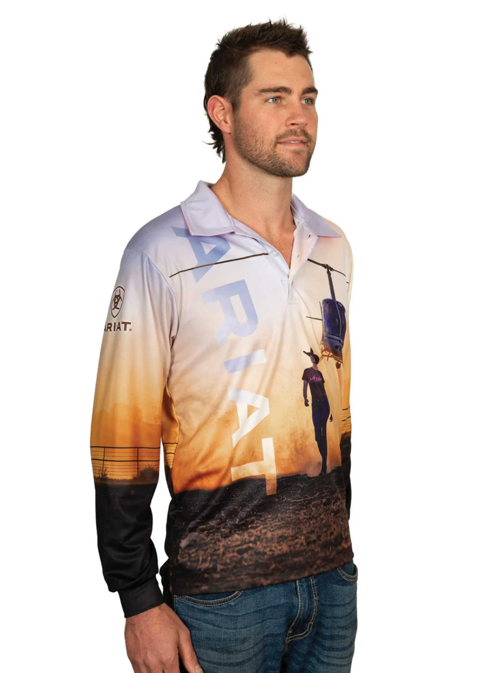 1008CLSP Ariat Unisex Fishing Shirt Outback cowgirl