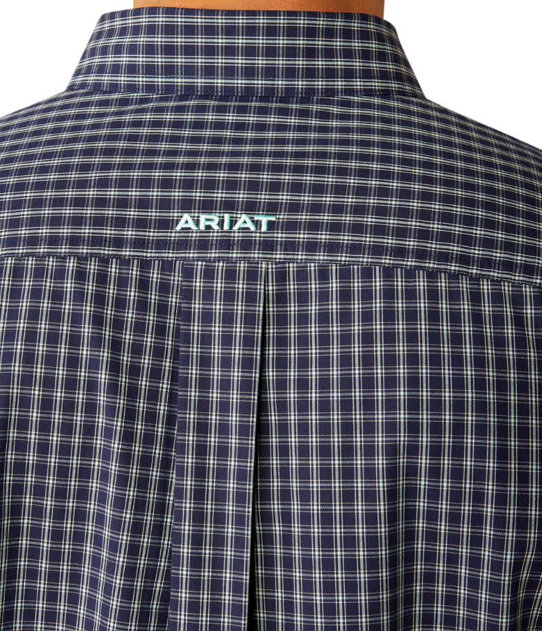 10054822 Ariat Men's Pro Series Callum Classic Fit SS Shirt Navy