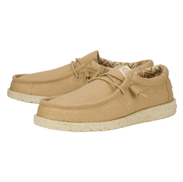 40700-265 HEYDUDE Men's Wally Stretch Canvasss Tan