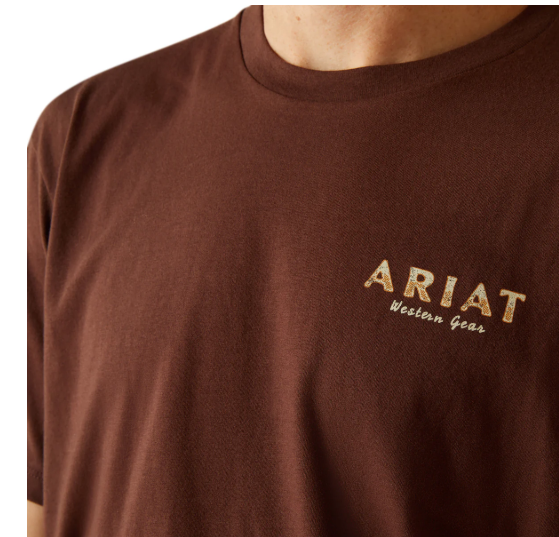 10062422 Ariat Men's Hater's Club Tee Deep Mahogany