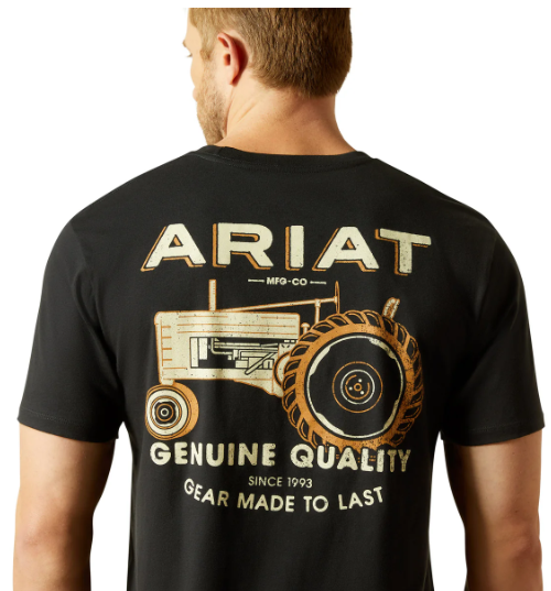 10062425 Ariat Men's Gramp's Tractor Tee Black