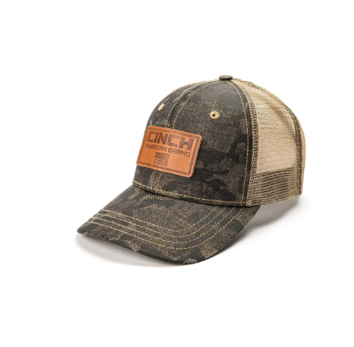 MCC0038019 Cinch Mens Embroidered Logo Camo Cap