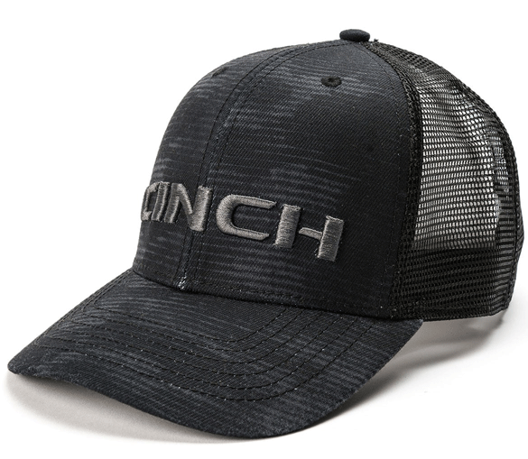 MCC0038021 Cinch Mens Embroidered Logo Cap Black & Grey