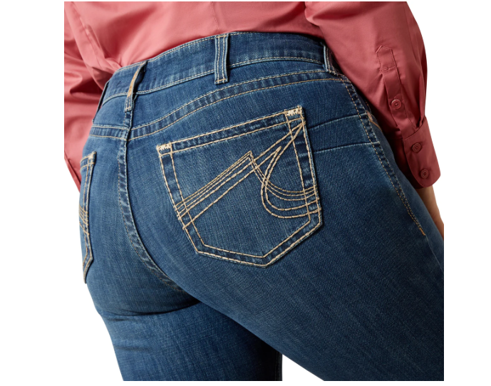 10061738 Ariat Women's Mid Rise Joanna Boot Cut Jeans