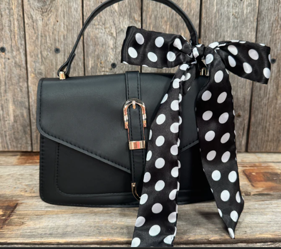 TW331 Cowgirl Necktie Black & White