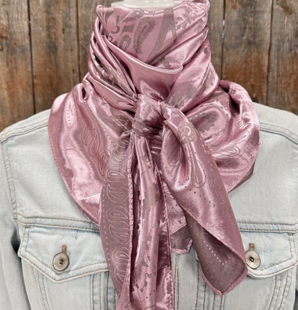 WR4049 Cowgirl Wild Rag Pink Jacquard