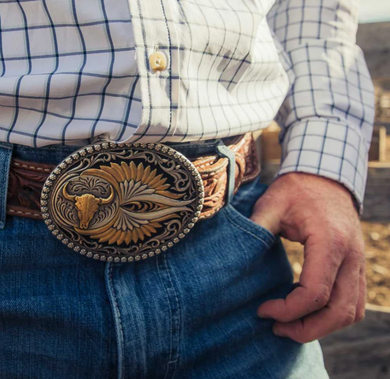 A1039P Montana Silversmiths Sturgis Attitude buckle