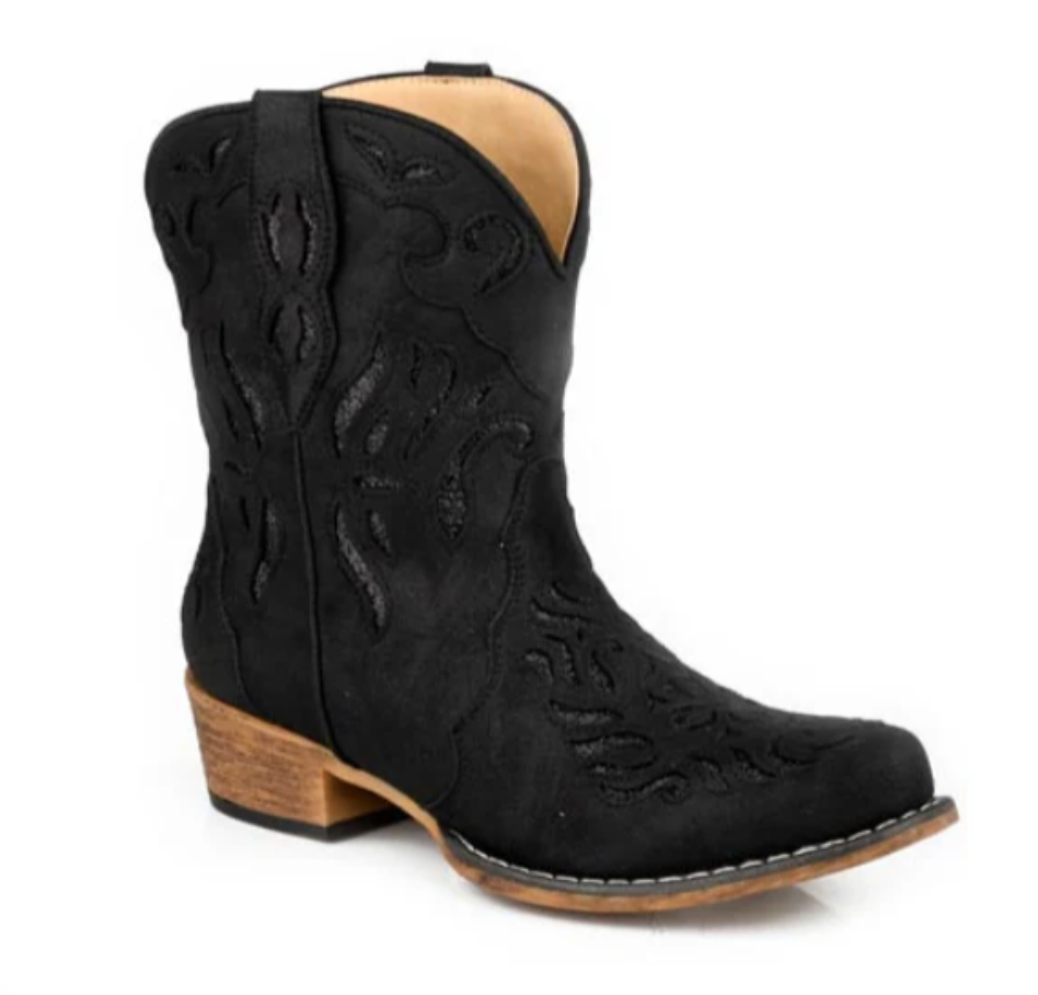 09-021-1557-3684 Roper Women's Riley Glitz Shorty Black