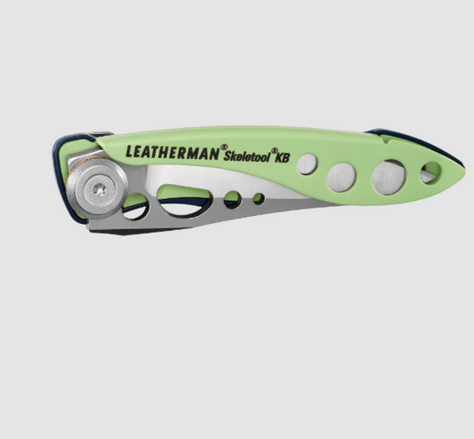 YL833149 Leatherman Skeletool KB Folding Pocket Knife w/clip 420hc Verdant