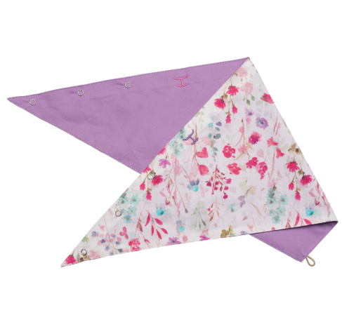 SCF2607 Just Country Carlee Double Sided Scarf Orchid/White Wildflowers