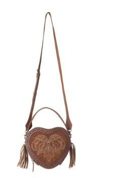 S-14420 Romance Hand Tooled Leather Bag