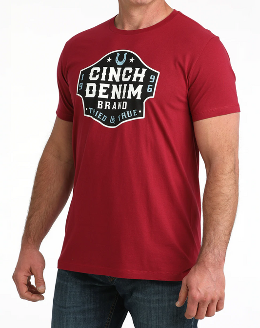 MTT1690712 Cinch Men's Tee Red