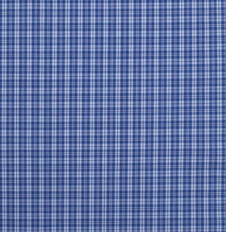 Just Country Boy's Brayden Half Button Mini Check Workshirt Blue & White Mini Check