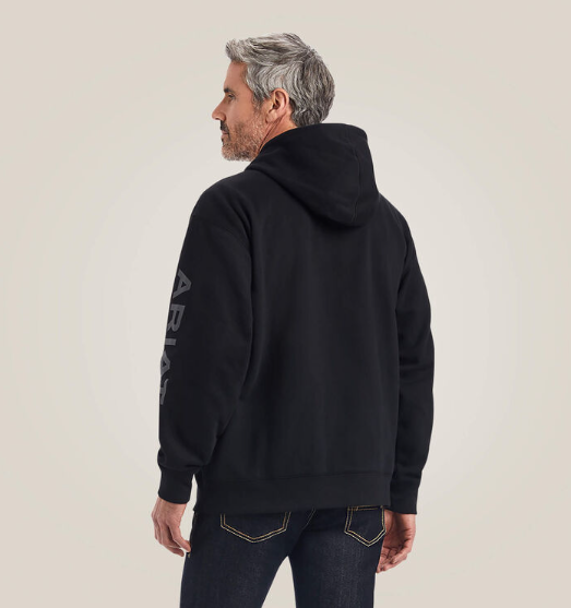 10040815 Ariat Men's Logo Hoodie Black