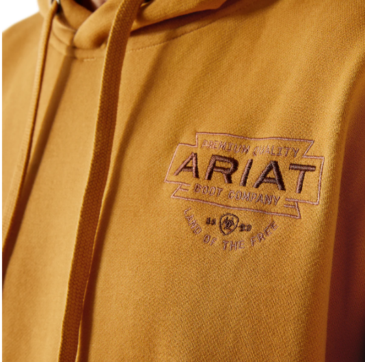 10062495 Ariat Men's Southwest Simple Buckle Hoodie Bone Brown