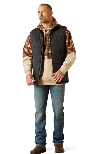 10062901 Ariat Men's Crius Insulated Vest Phantom Chambray