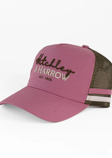 5510 Hitchley & Harrow Women's Dusty Pink & Olive Green Trucker Cap