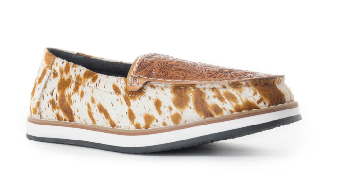 S-6932 Electraun Western Hand-Tooled Sneakers