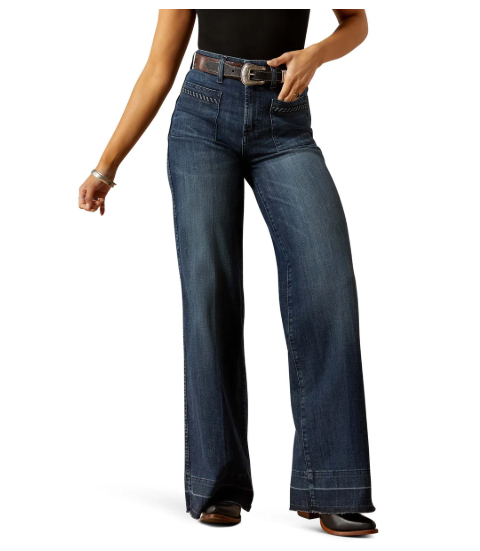10065915 Ariat Women's Ultra High Rise Jill Wide Leg Jeans