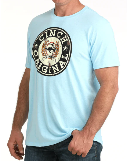 MTT1690714 Cinch Men's Graphic Blue Tee