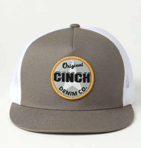 MCC0600613 Cinch Men's High Profile Trucker Cap - Steel Grey