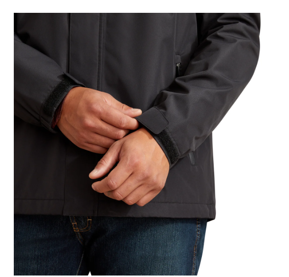 10062664 Ariat Men's Rebar Stormshell H20 Jacket Black