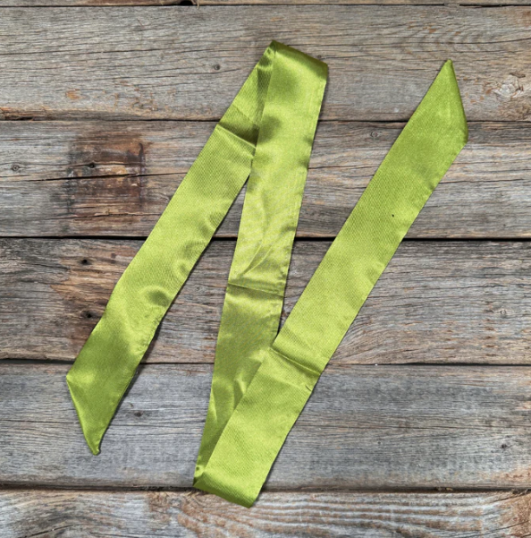 TW305X Cowgirl Necktie Light Green Western Skinny Mini Wild Rag