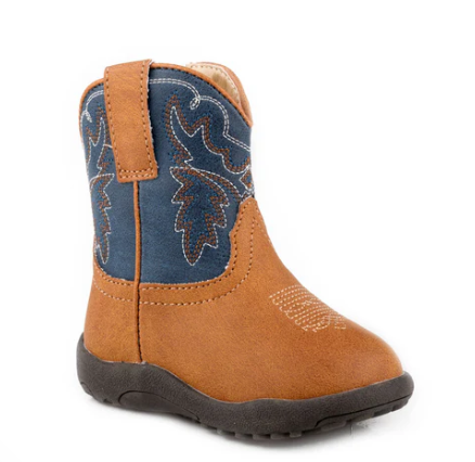 09-016-1900-3621 Roper Infant Cowbaby Heritage Tan/Navy
