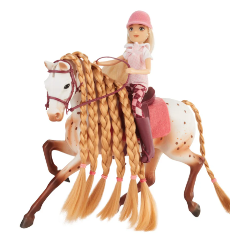 TBC10652 Breyer Freedom 'Tess & Birdie' English Rider Horse and Accessories