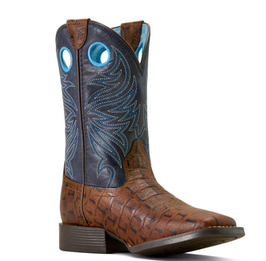 10074192 Ariat Kids' Knox Wide Square Toe Western Boot
