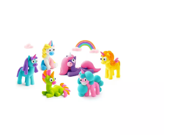HC-15028 Hey Clay Rainbow Unicorns