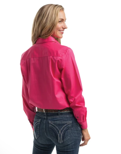 50505HPK Just Country Women's Brooke Work Shirt Hot Pink