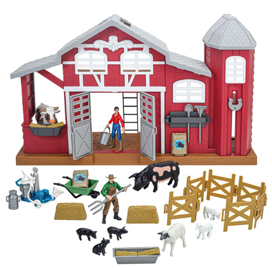 506BC Big Country Toy's 38 PC Dairy Barn Playset
