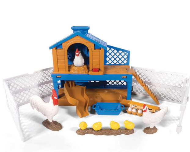 515BC Big Country Toy's 11 PC Chicken Coop Playset
