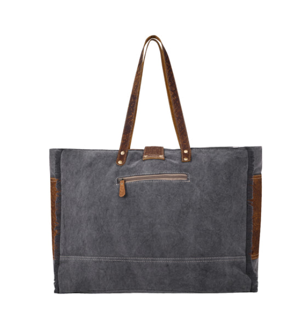 S-6780 Asher Canvas and Hide weekender bag