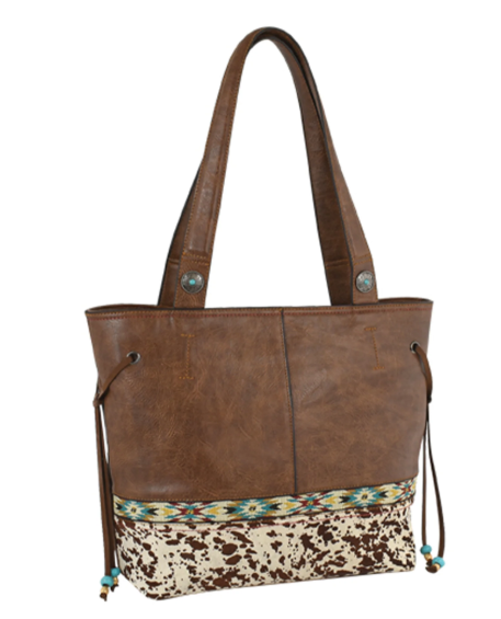 JA23050309 Justin Tote Painted Pony Hair-On-Hide