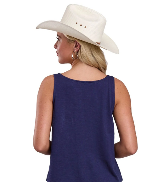 03-037-0514-5052 Roper Women's Sleeveless Tank Top Navy