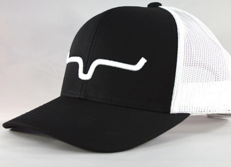 UHA0000027-BK014 Kimes Weekly Trucker Cap Black/ White
