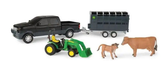 1:32 John Deere Animal Hauling Set