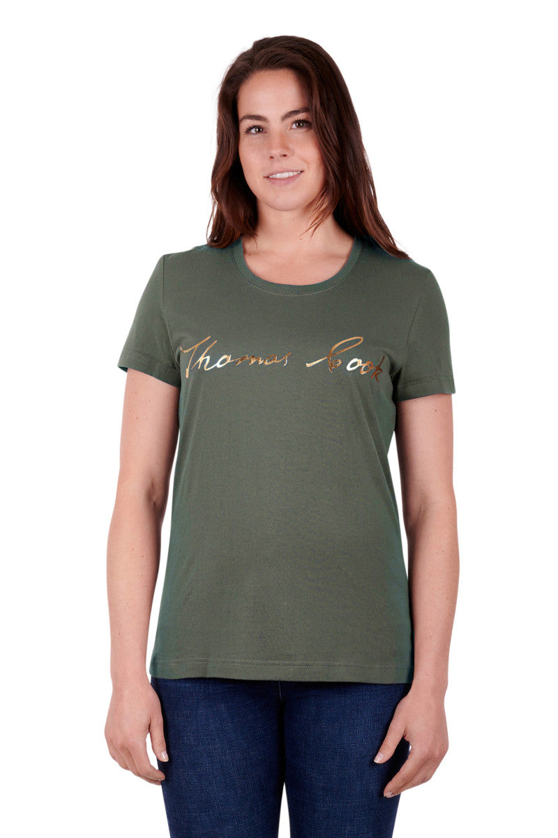 T3S2515074 Thomas Cook Women's Script SS Tee