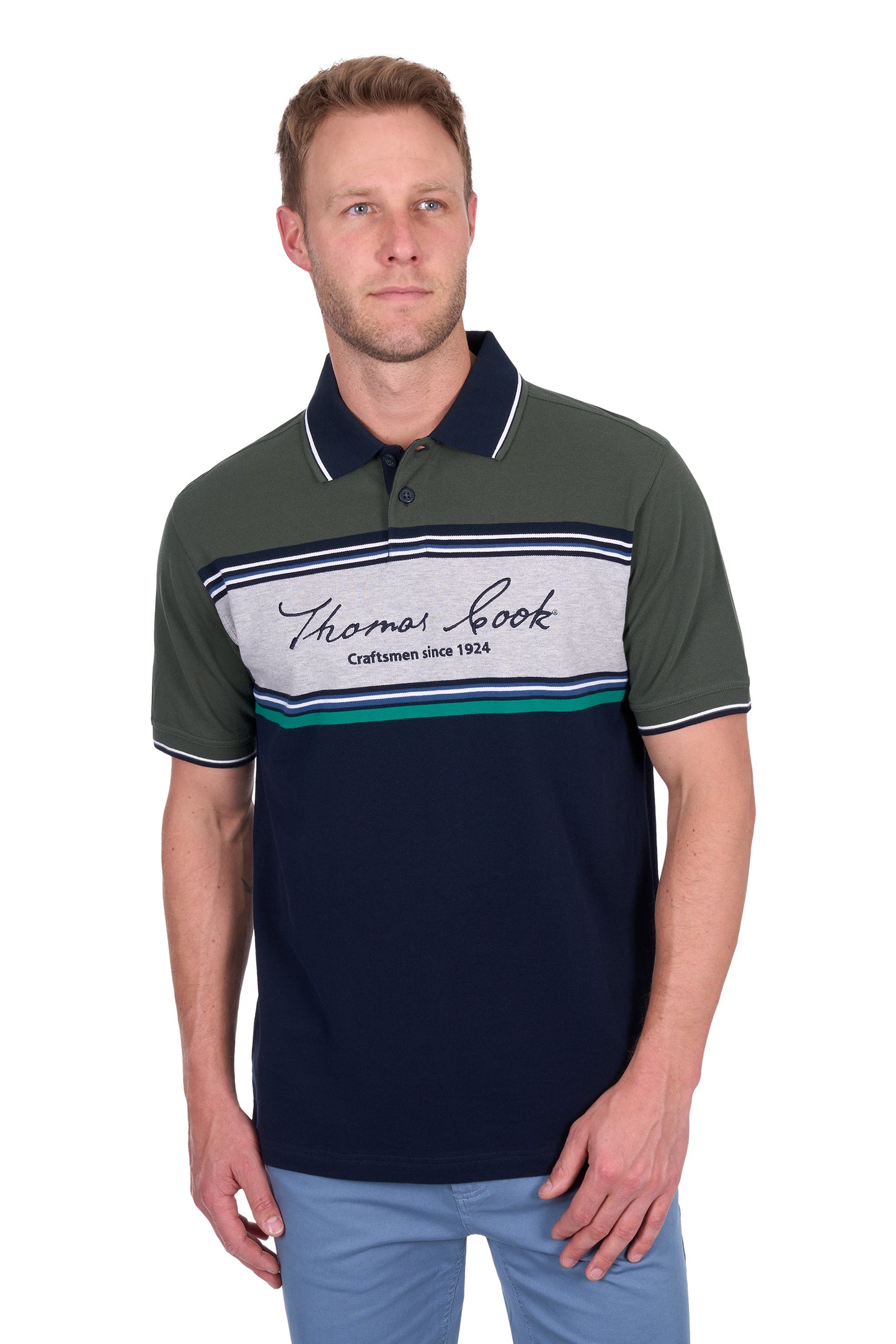 T5S1521015 Thomas Cook Men's Andy Tailored SS Polo