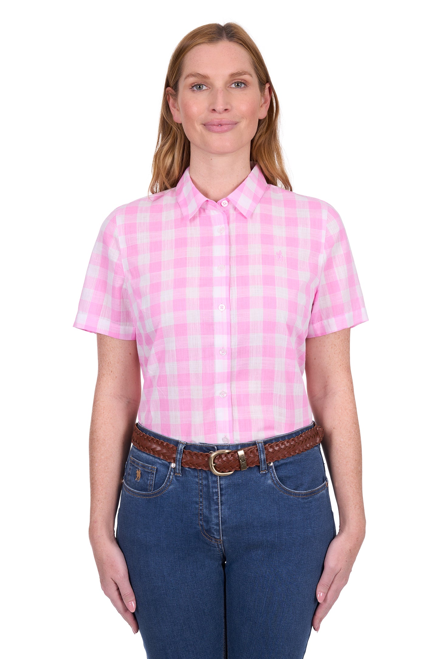 T5S2125084 Thomas Cook Women's Elize SS Shirt Pink/White