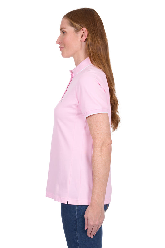T5S2523126 Thomas Cook Women's Michelle SS Polo Pale Pink