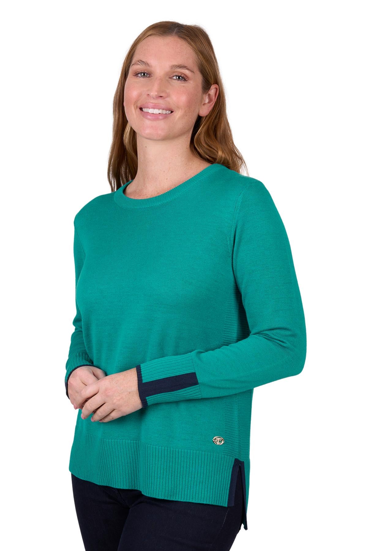 T5W2536093 Thomas Cook Women's Emily Jumper Teal