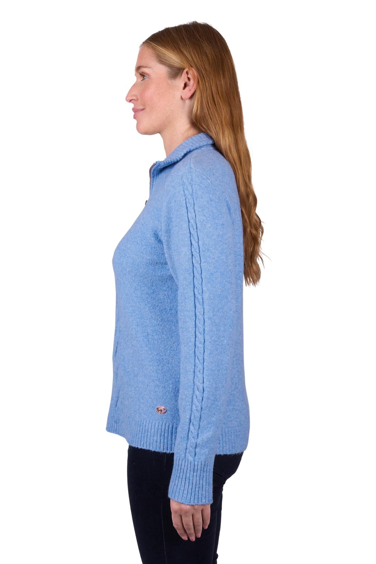 T5W2563098 Thomas Cook Women's Clara 1/4 Zip Jumper Blue Marle