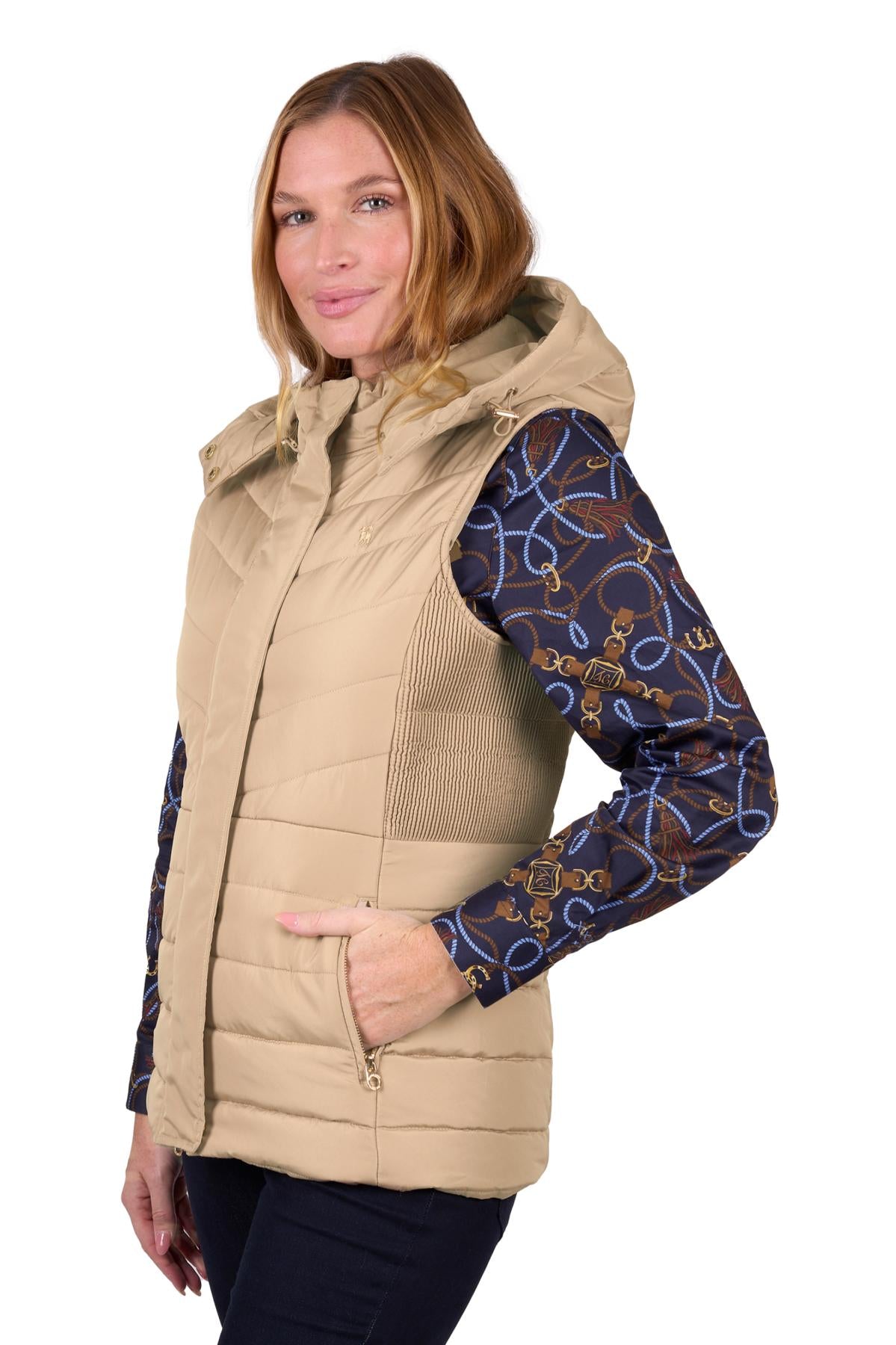 T5W2620056 Thomas Cook Women's Mayfield Vest Tan
