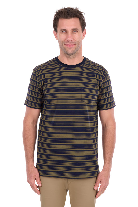 T6S1516006 Thomas Cook Men's Oliver 1PKT SS Tee Navy/Dark Tan