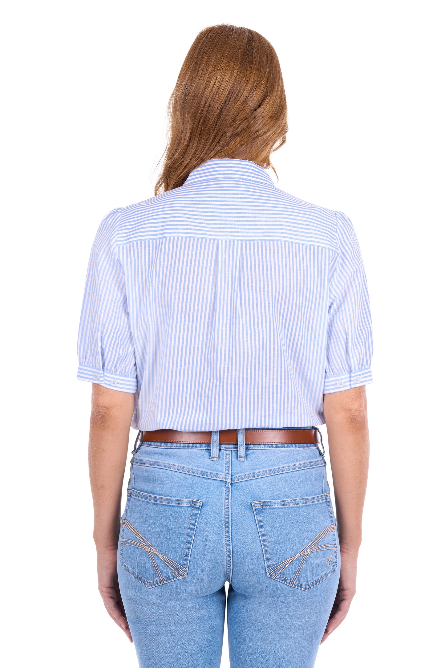 T6S2125085 Thomas Cook Women's Shelley SS Shirt Blue/White