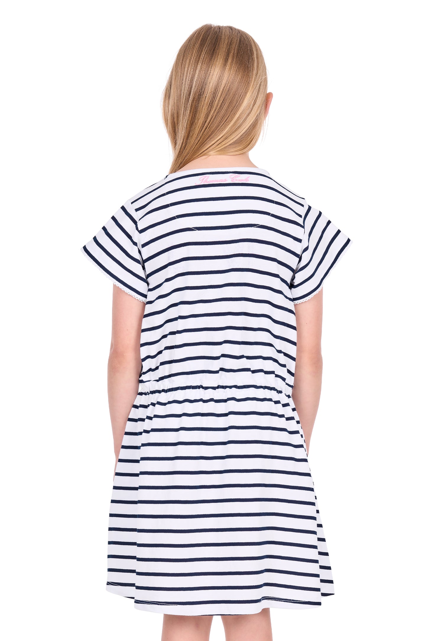 T6S5413118 Thomas Cook Girl's Krissy Dress Navy/White