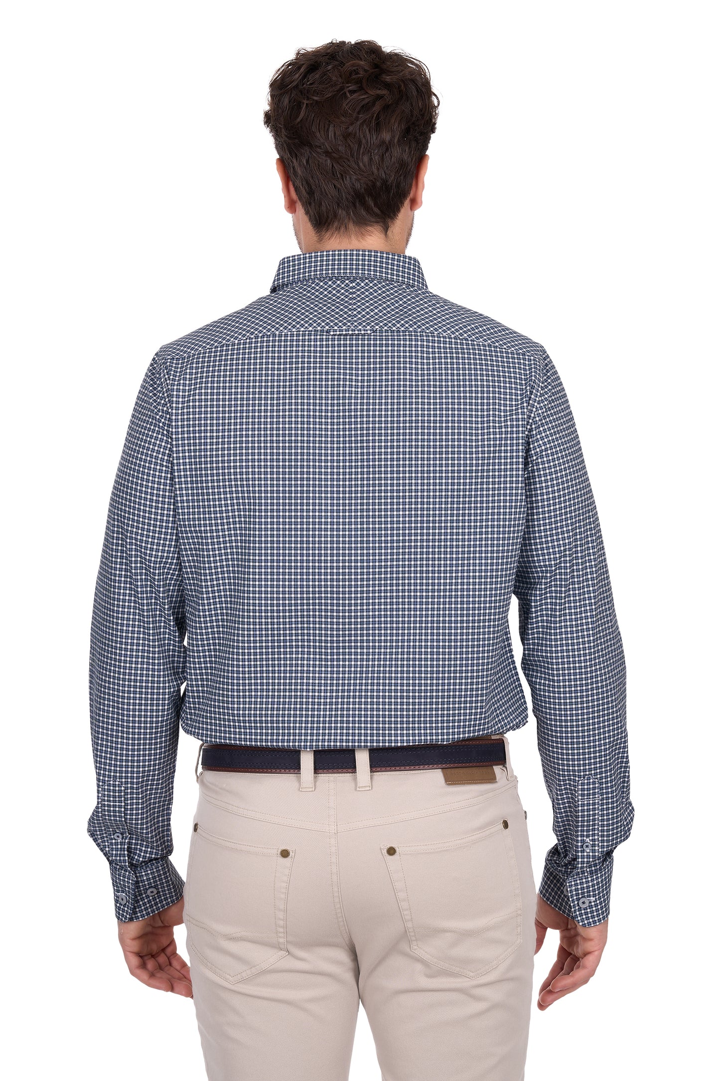 T6W1121047 Thomas Cook Men's Ryan Tailored LS Shirt Navy/Blue